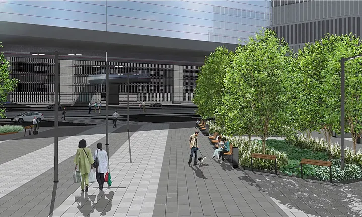 Как благоустраивают территории вокруг станций БКЛ