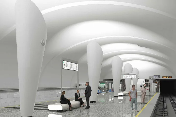Новый участок салатовой ветки метро строили под Дмитровским шоссе 