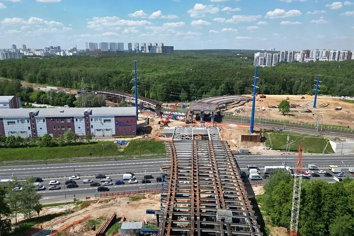Строительство участка МСД за пределами МКАД завершится к концу 2024 года 