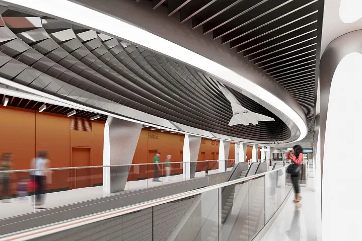 На станции «Пыхтино» начали монтировать изображения самолетов