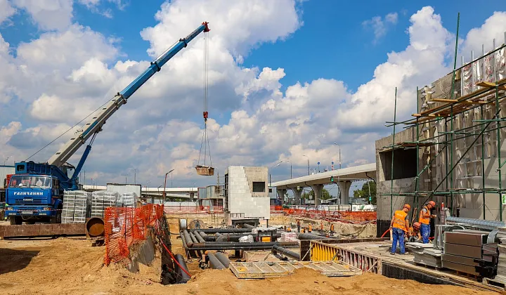 Строительство станции метро «Аэропорт Внуково» вышло на завершающую стадию