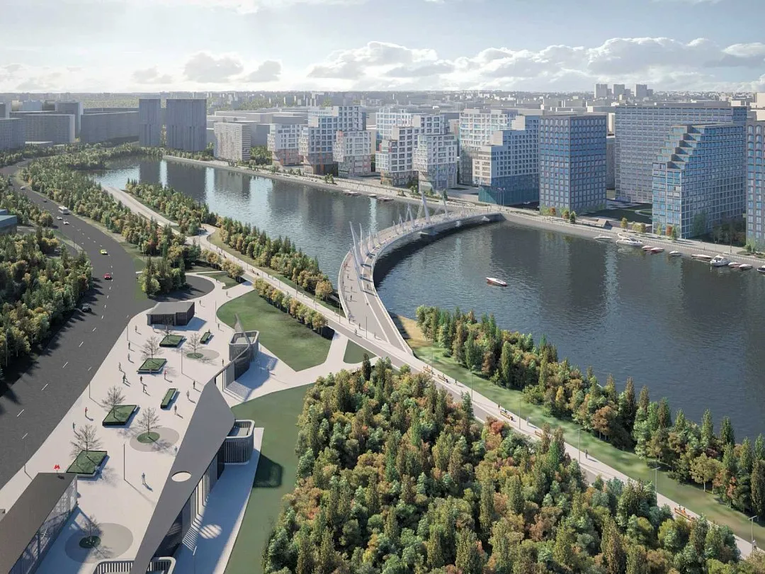 Мост-бумеранг и судоходная верфь