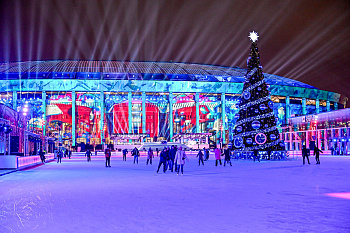 В «Лужниках» открылся уникальный каток